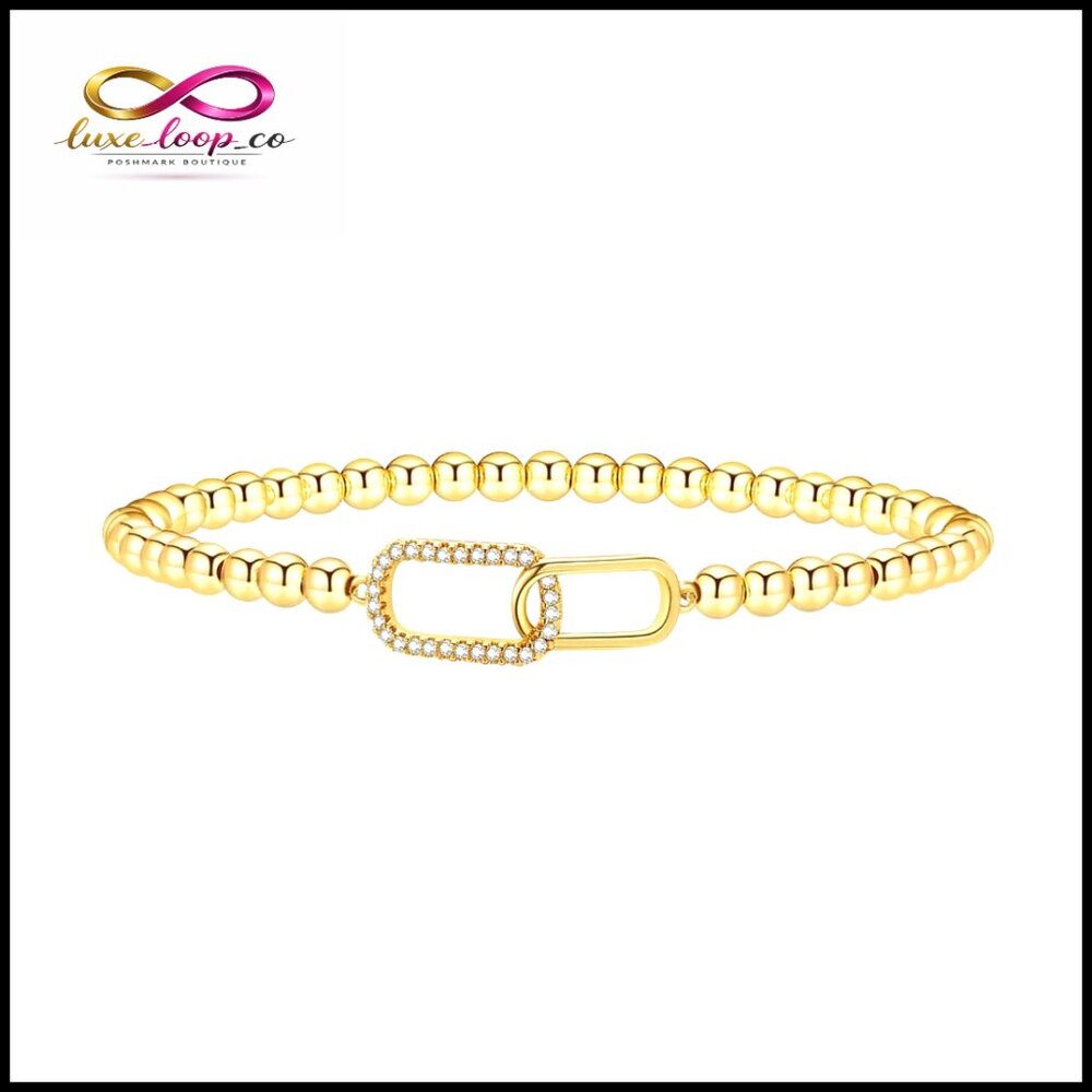 Dainty Stretch Bracelet Stackable Minimalist Eleg… - image 1